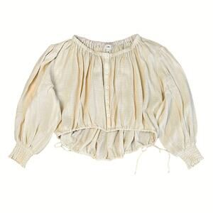 LPA Revolve Addison Top in Cream Women’s Blouse Size Small